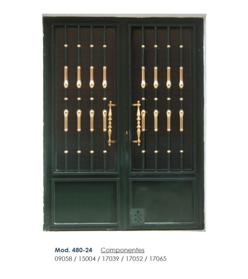 Macolla en latón brillo para barrote de forja redondo cilíndrica estilizada para columnas de barandilla y portales