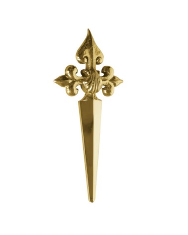 Adorno en latón brillo Cruz de Santiago para puertas de entrada y portones