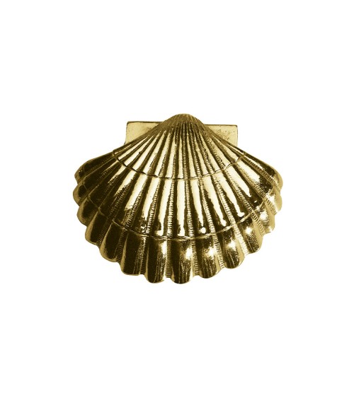 Adorno en latón brillo concha de peregrino para portales y rejas decorativas