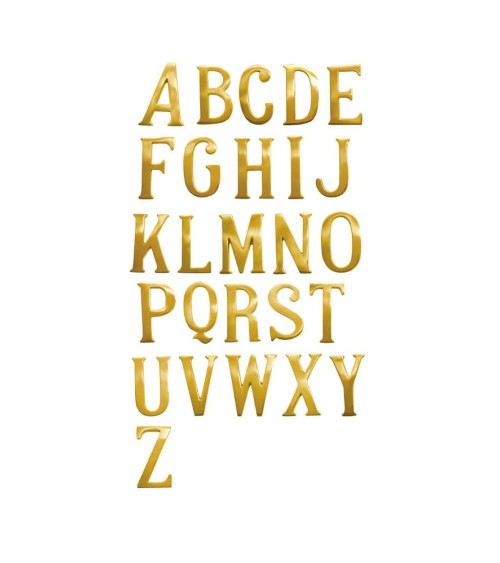 Letras en latón brillo para portales, fachadas y puertas de entrada