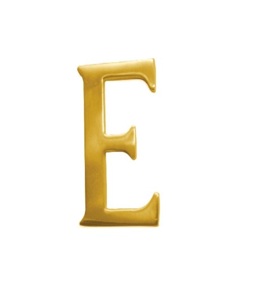 Letras en latón brillo para portales, fachadas y puertas de entrada