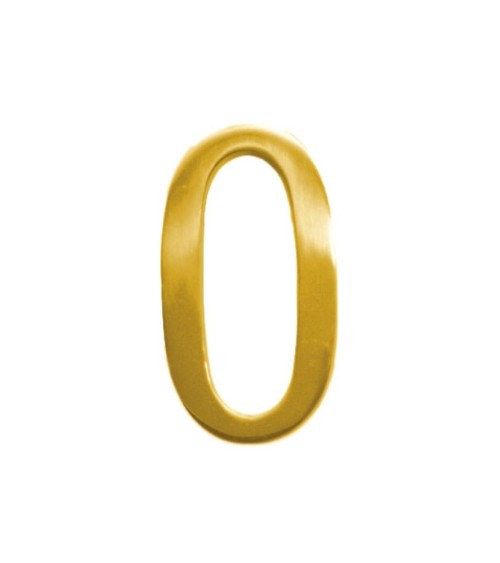 Letras en latón brillo para portales, fachadas y puertas de entrada