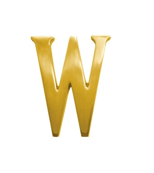 Letras en latón brillo para portales, fachadas y puertas de entrada