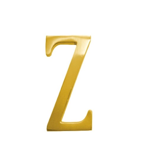 Letras en latón brillo para portales, fachadas y puertas de entrada