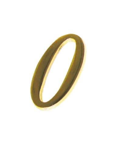 Números en latón brillo para portales, señalización de fachadas y puertas de entrada