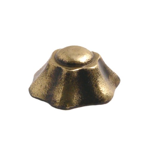 Adorno en latón patinado acampanado para puertas de entrada y rejas