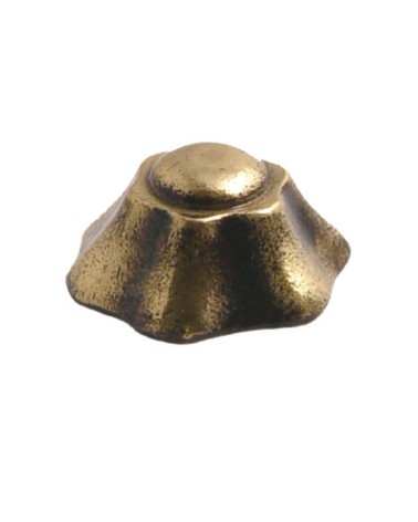 Adorno en latón patinado acampanado para puertas de entrada y rejas