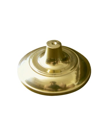 Clavo en latón brillo redondo abombado para puertas rústicas y decoración de entrada