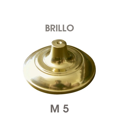 Clavo en latón brillo redondo abombado para puertas rústicas y decoración de entrada