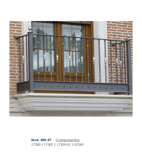 Macolla en latón cromado para barrote de forja redondo redondeada baja para remates de barandillas y portales