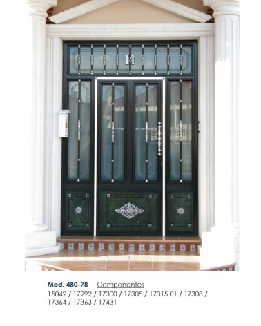 Macolla en latón cromado para barrote de forja redondo torneada lisa para rejas y puertas de forja