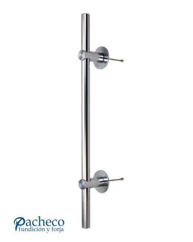 Tirador de acero inoxidable 304 pulido brillo tubular recto para puerta de portal