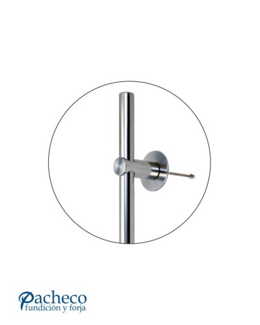 Tirador de acero inoxidable 304 pulido brillo tubular recto para puerta de portal