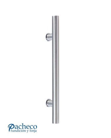 Manillón de acero inoxidable 304 pulido brillo tubular recto simple para portón de entrada