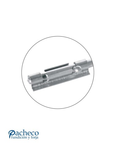 Cerrojo zincado para soldar en puertas metálicas de seguridad