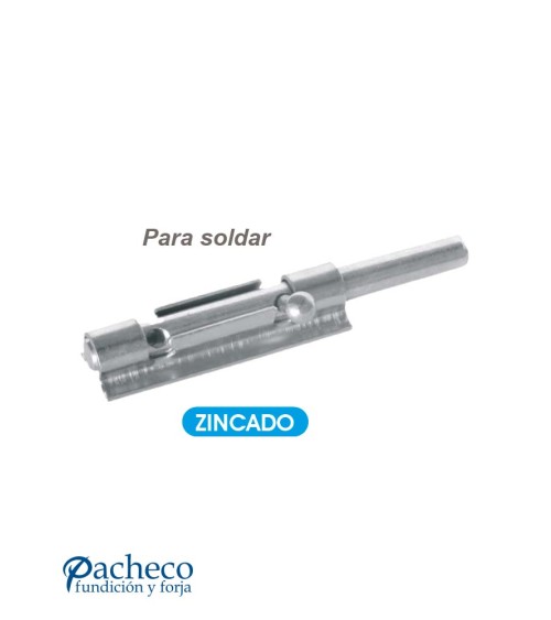 Cerrojo zincado para soldar en puertas metálicas de seguridad