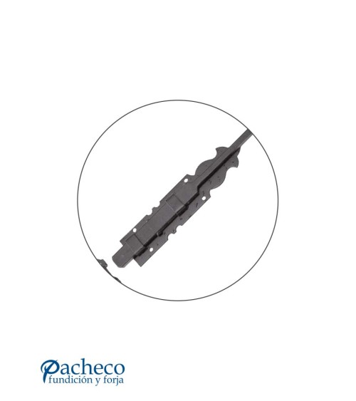 Pasador rústico de hierro forjado para puertas de entrada