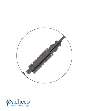 Pasador rústico de hierro forjado para puertas de entrada