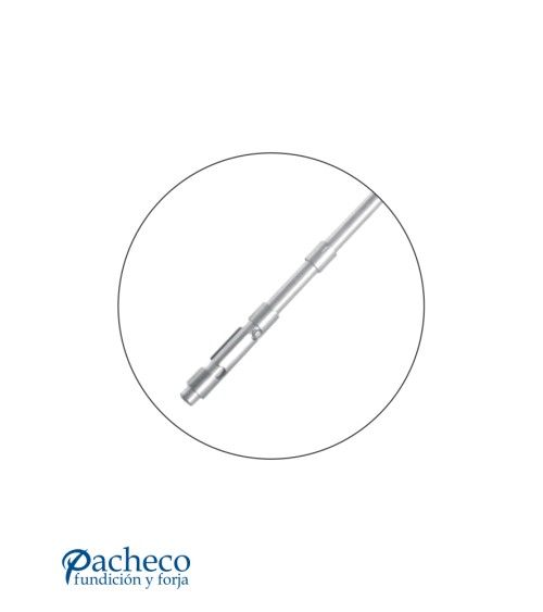 Pasador zincado para soldar en puertas metálicas exteriores