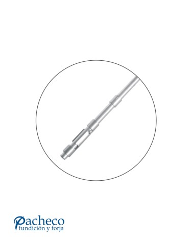 Pasador zincado para soldar en puertas metálicas exteriores