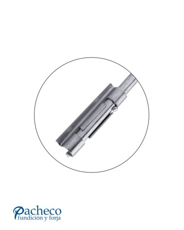 Pasador reforzado zincado para soldar en portones y cancelas metálicas