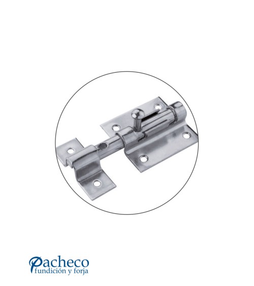 Cerrojo zincado reforzado para puertas metálicas exteriores