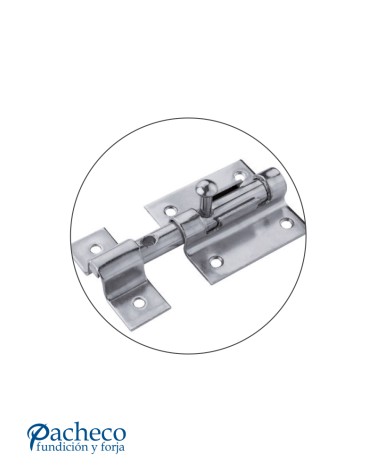 Cerrojo zincado reforzado para puertas metálicas exteriores