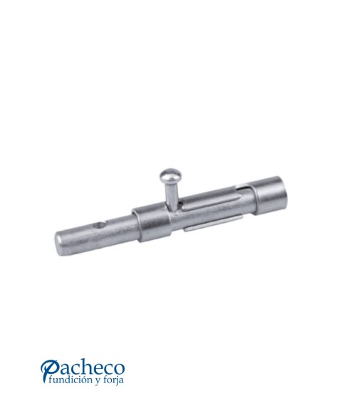 Cerrojo zincado para candado en puertas metálicas y verjas