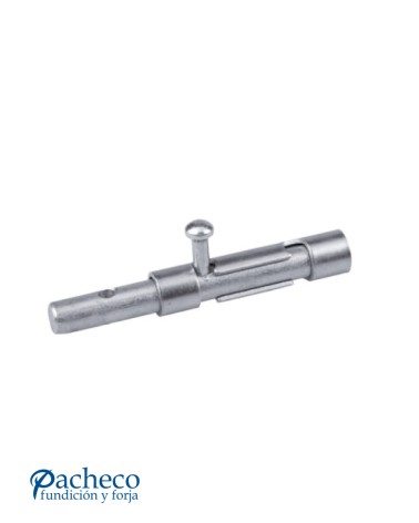 Cerrojo zincado para candado en puertas metálicas y verjas