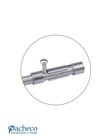 Cerrojo zincado para candado en puertas metálicas y verjas