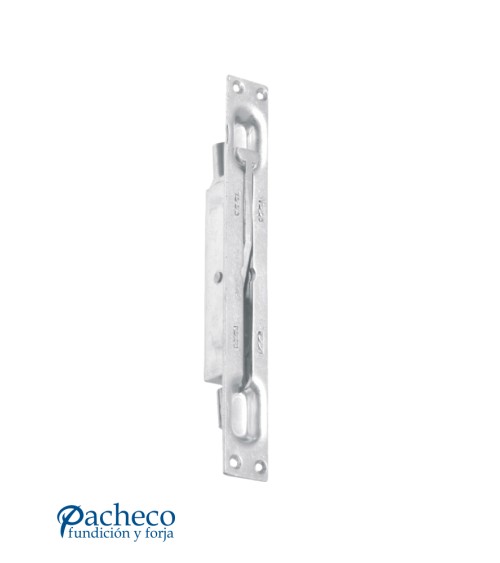 Cerradura embutida zincada de doble acción para puertas metálicas