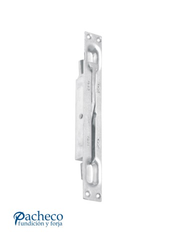 Cerradura embutida zincada de doble acción para puertas metálicas