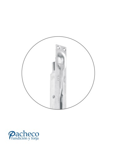 Cerradura embutida zincada de doble acción para puertas metálicas