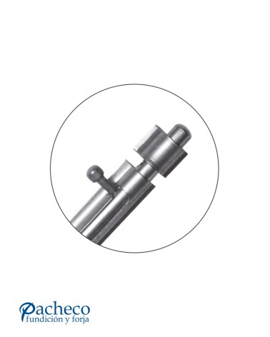 Cerrojo para Candado de Acero Inoxidable 316 Satinado para Soldar en Puertas Metálicas