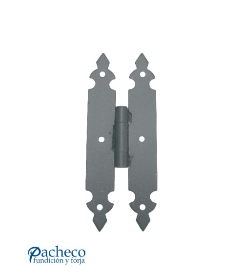 Bisagra rústica de hierro negro para puertas tradicionales