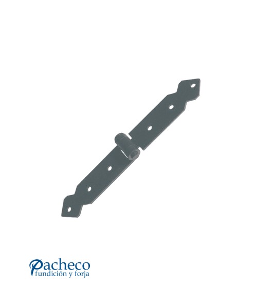 Bisagra larga de hierro negro para portones rústicos