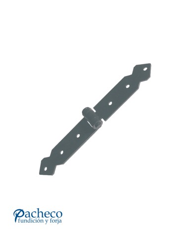 Bisagra larga de hierro negro para portones rústicos