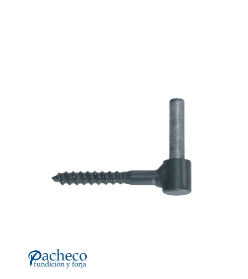 Gozne de hierro negro para montar bisagras en puertas rústicas