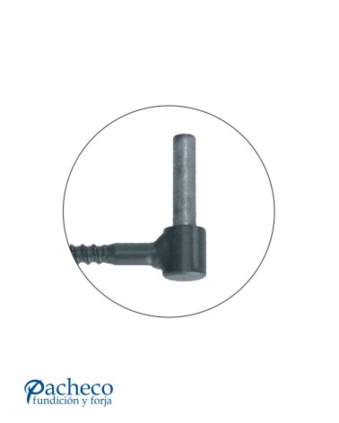 Gozne de hierro negro para montar bisagras en puertas rústicas