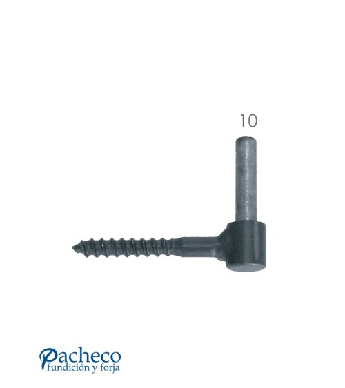 Gozne de hierro negro para montar bisagras en puertas rústicas