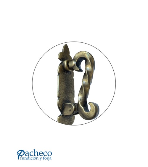 Llamador de Forja Patinado para Puertas Rústicas