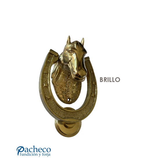 Llamador de Latón Brillo con Cabeza de Caballo Llamador de Latón Brillo con Cabeza de Caballo