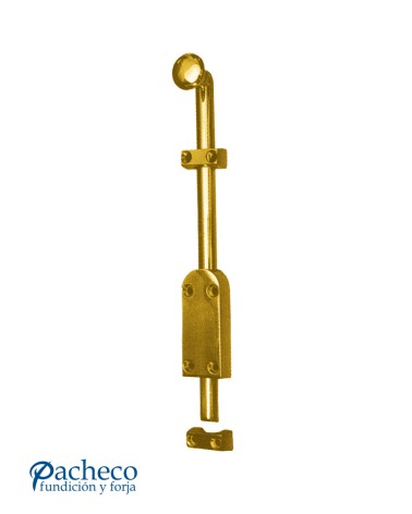 Pasador de latón brillo para puertas rústicas y de entrada