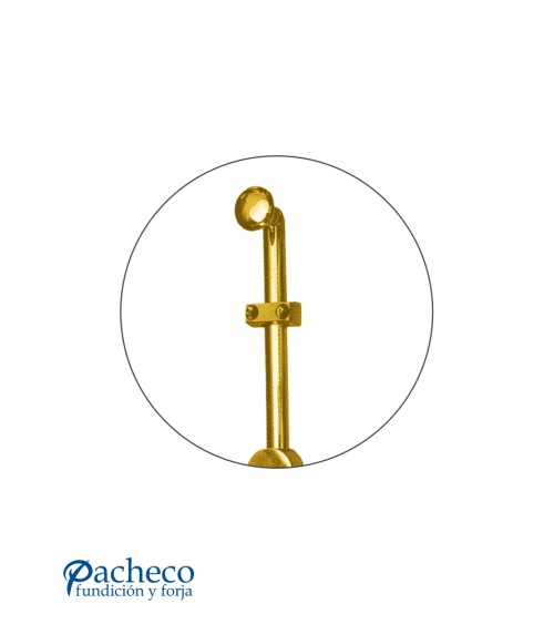 Pasador de latón brillo para puertas rústicas y de entrada