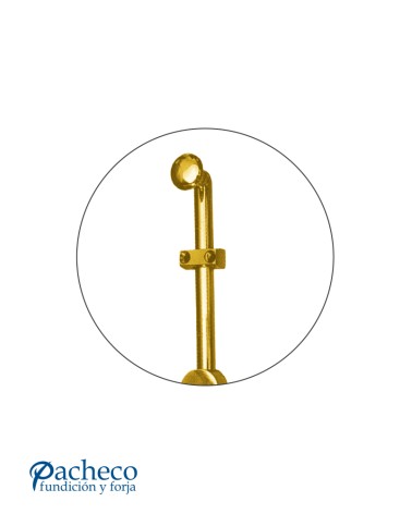 Pasador de latón brillo para puertas rústicas y de entrada