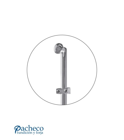 Pasador de latón cromado para puertas tradicionales y metálicas