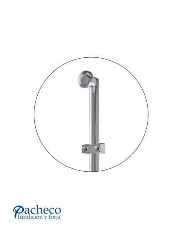 Pasador de latón cromado para puertas tradicionales y metálicas