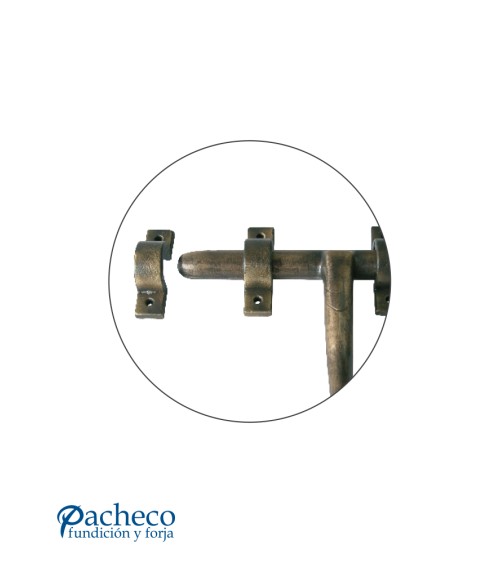 Pestillo Rústico de Hierro Forjado para Puertas Interiores Tradicionales