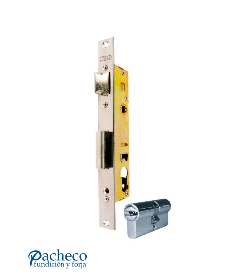 Cerradura Metálica Reforzada con Bombillo de Alta Seguridad para Puertas de Entrada