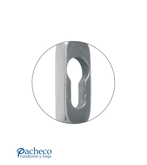 Bocallave de latón cromado para puertas interiores y de entrada